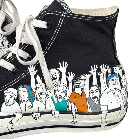 Men's Converse All Star Chuck Taylor Hi 'Crowd' High Top Sneakers Black | Sz 11 - Picture 8 of 15